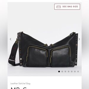 Hammit “Mr. G” Genuine Leather Shoulder/Crossbody bag in Black